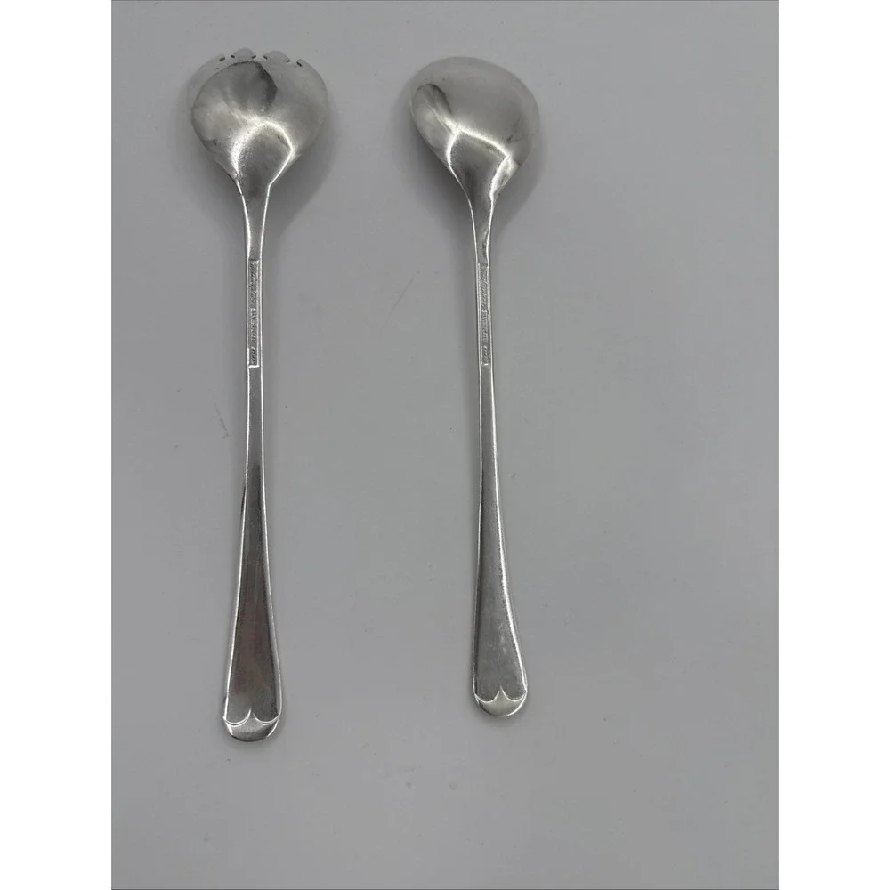 Masterpiece Japan‎ Vintage Silver plated Salad Serving Fork And Spoon